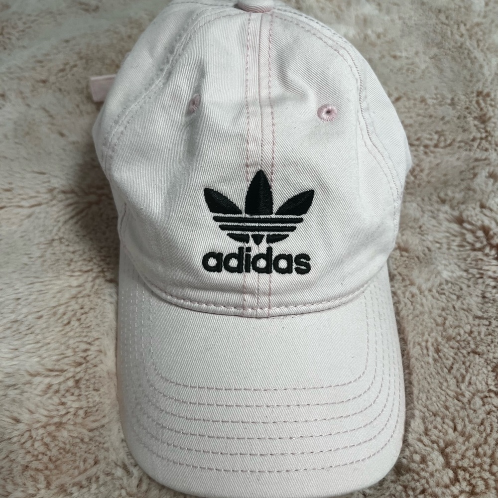 Adidas Soft Pink Cap with Black Logo